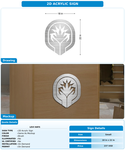 CUSTOM MOCKUP SIGN FOR Levi Hays