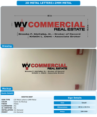 CUSTOM MOCKUP SIGN FOR Kristin Dent
