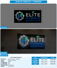 CUSTOM MOCKUP SIGN FOR Elite Hybrid Services