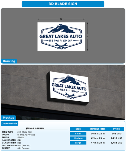 CUSTOM MOCKUP SIGN FOR Jenna L Graham