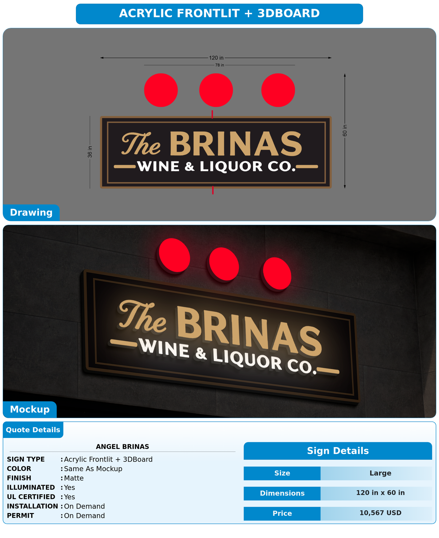 CUSTOM MOCKUP SIGN FOR Angel Brinas