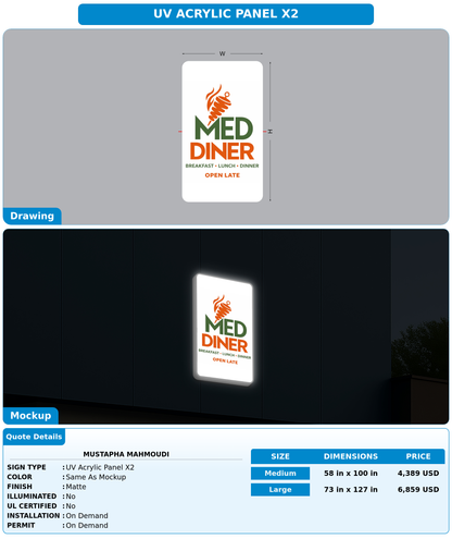 CUSTOM MOCKUP SIGN FOR Mustapha MAHMOUDI