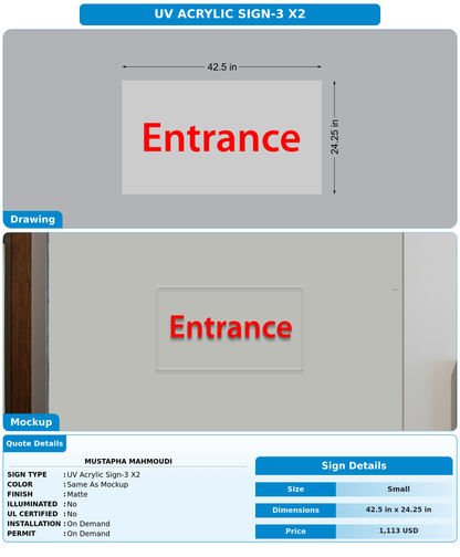 CUSTOM MOCKUP SIGN FOR Mustapha MAHMOUDI