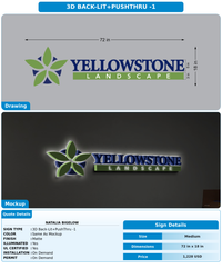 CUSTOM MOCKUP SIGN FOR Natalia Bigelow