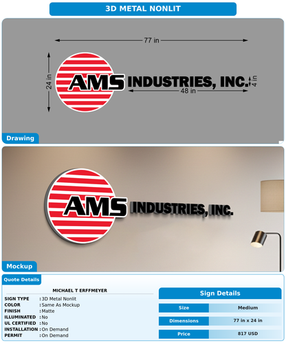 CUSTOM MOCKUP SIGN FOR Michael T Erffmeyer