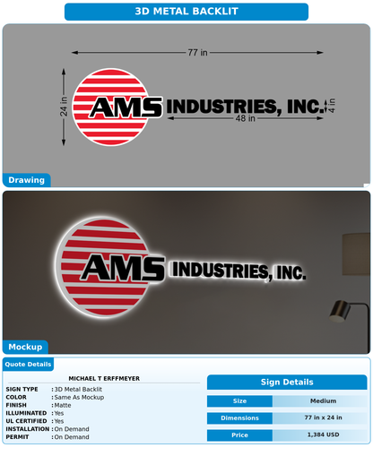CUSTOM MOCKUP SIGN FOR Michael T Erffmeyer