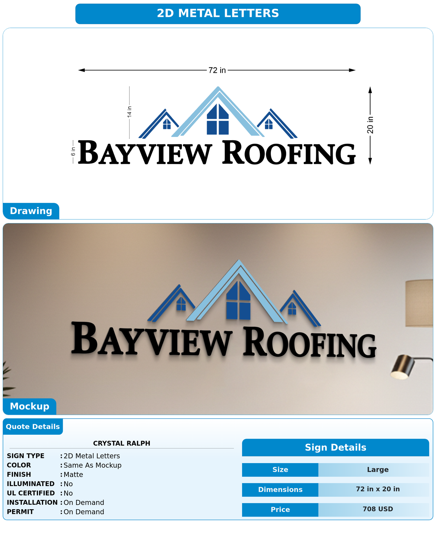 CUSTOM MOCKUP SIGN FOR Crystal Ralph