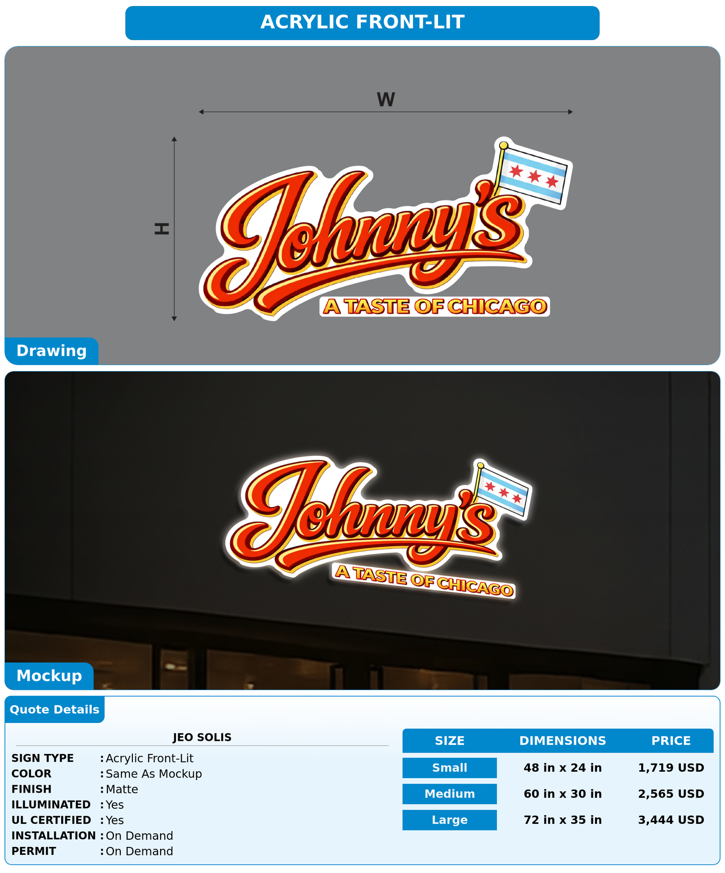 CUSTOM MOCKUP SIGN FOR Jeo solis