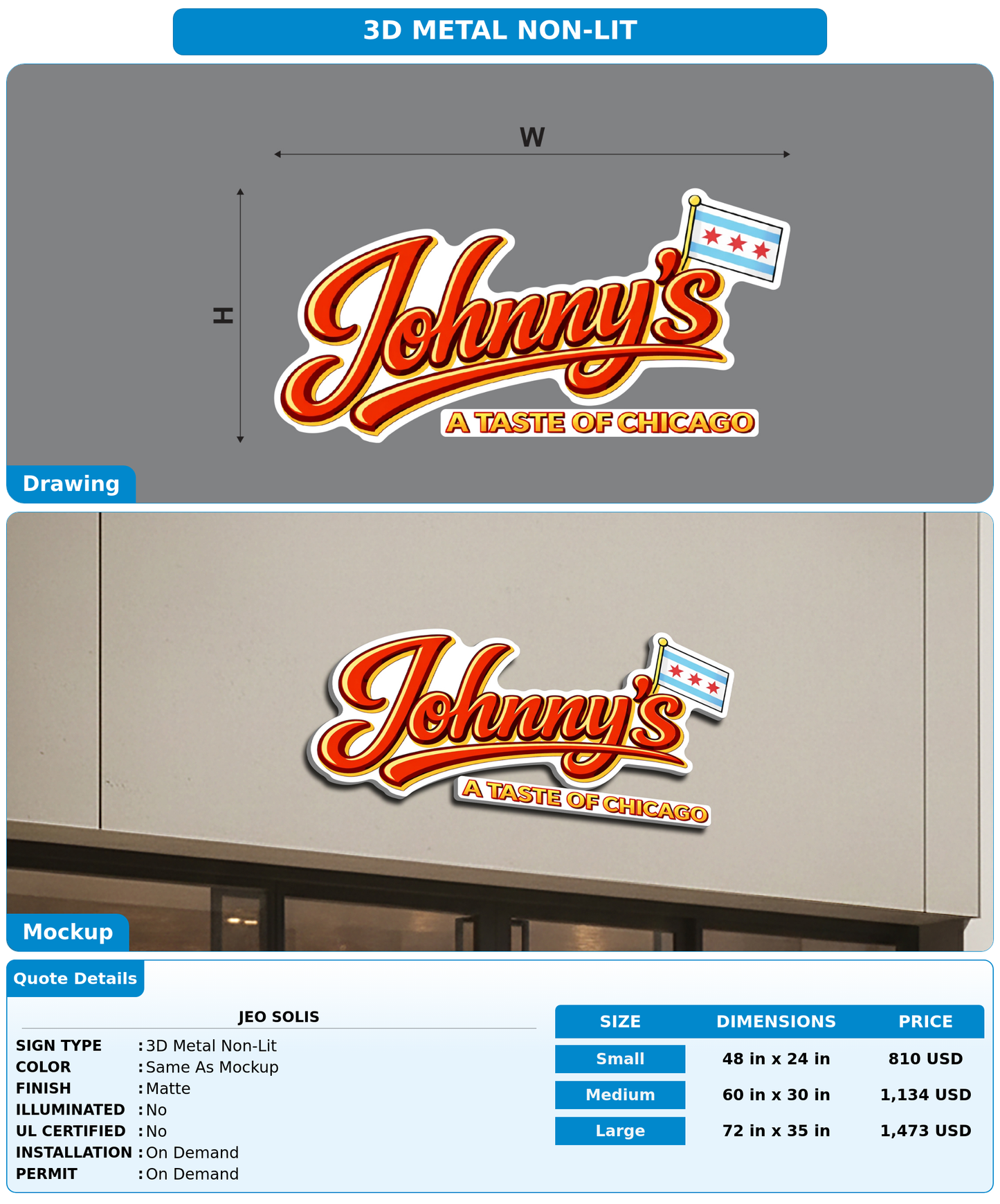 CUSTOM MOCKUP SIGN FOR Jeo solis
