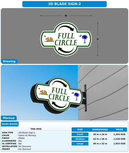CUSTOM MOCKUP SIGN FOR TINA WISE