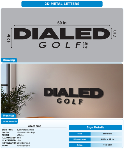 CUSTOM MOCKUP SIGN FOR Grace Earp