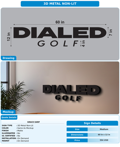 CUSTOM MOCKUP SIGN FOR Grace Earp