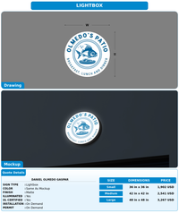 CUSTOM MOCKUP SIGN FOR Daniel Olmedo Gaspar