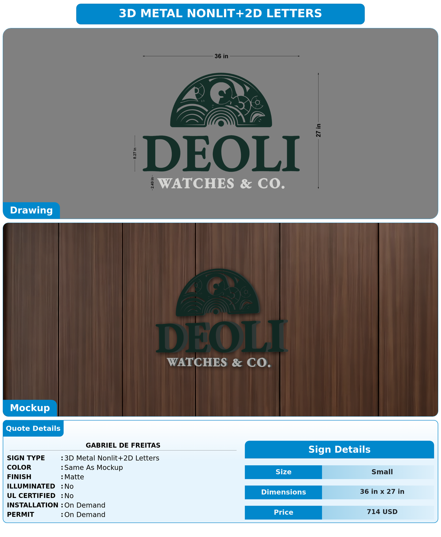 CUSTOM MOCKUP SIGN FOR Gabriel de freitas