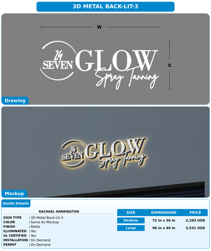 CUSTOM MOCKUP SIGN FOR Rachael Harrington