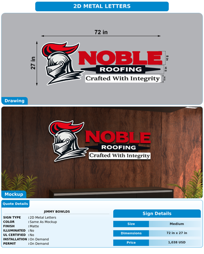 CUSTOM MOCKUP SIGN FOR Jimmy Bowlds