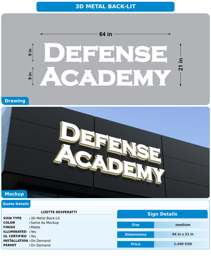 CUSTOM MOCKUP SIGN FOR Lizette Desperatti