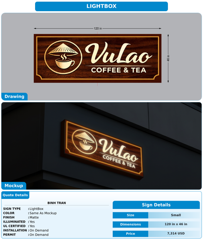 CUSTOM MOCKUP SIGN FOR Binh Tran