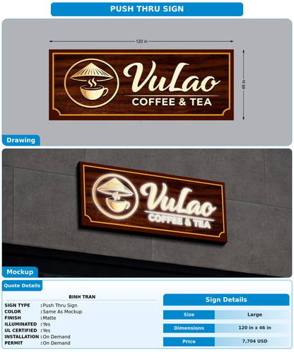 CUSTOM MOCKUP SIGN FOR Binh Tran
