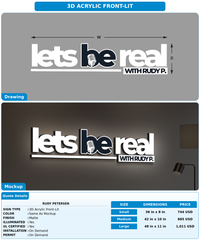 CUSTOM MOCKUP SIGN FOR Rudy Petersen