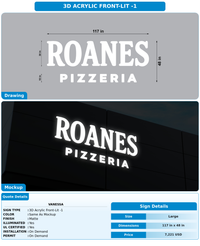 CUSTOM MOCKUP SIGN FOR Vanessa