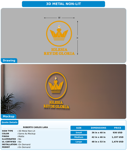 CUSTOM MOCKUP SIGN FOR Roberto Carlos Lara