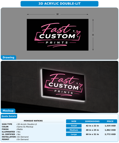 CUSTOM MOCKUP SIGN FOR Monique Watkins