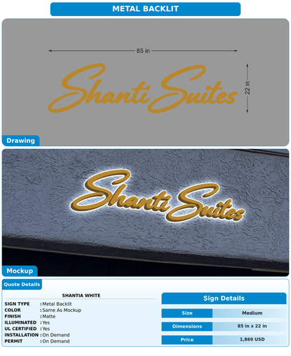 CUSTOM MOCKUP SIGN FOR Shantia white