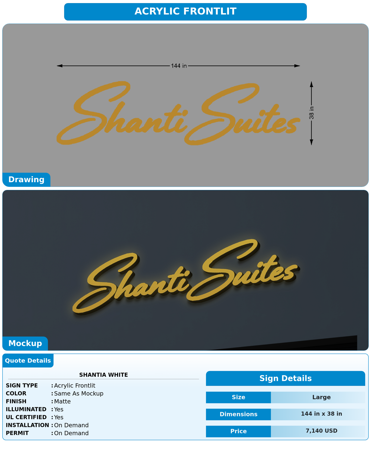 CUSTOM MOCKUP SIGN FOR Shantia white