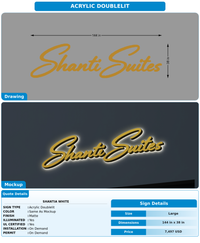 CUSTOM MOCKUP SIGN FOR Shantia white