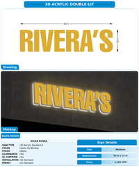CUSTOM MOCKUP SIGN FOR Oscar Rivera