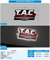 CUSTOM MOCKUP SIGN FOR THOMPSON