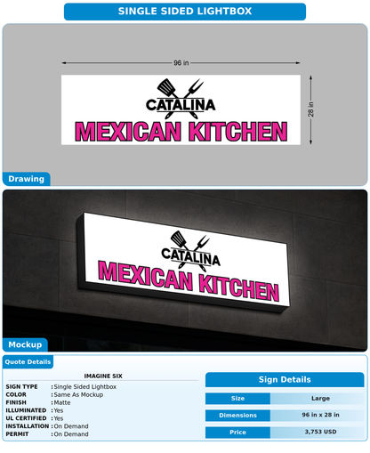CUSTOM MOCKUP SIGN FOR Imagine Six