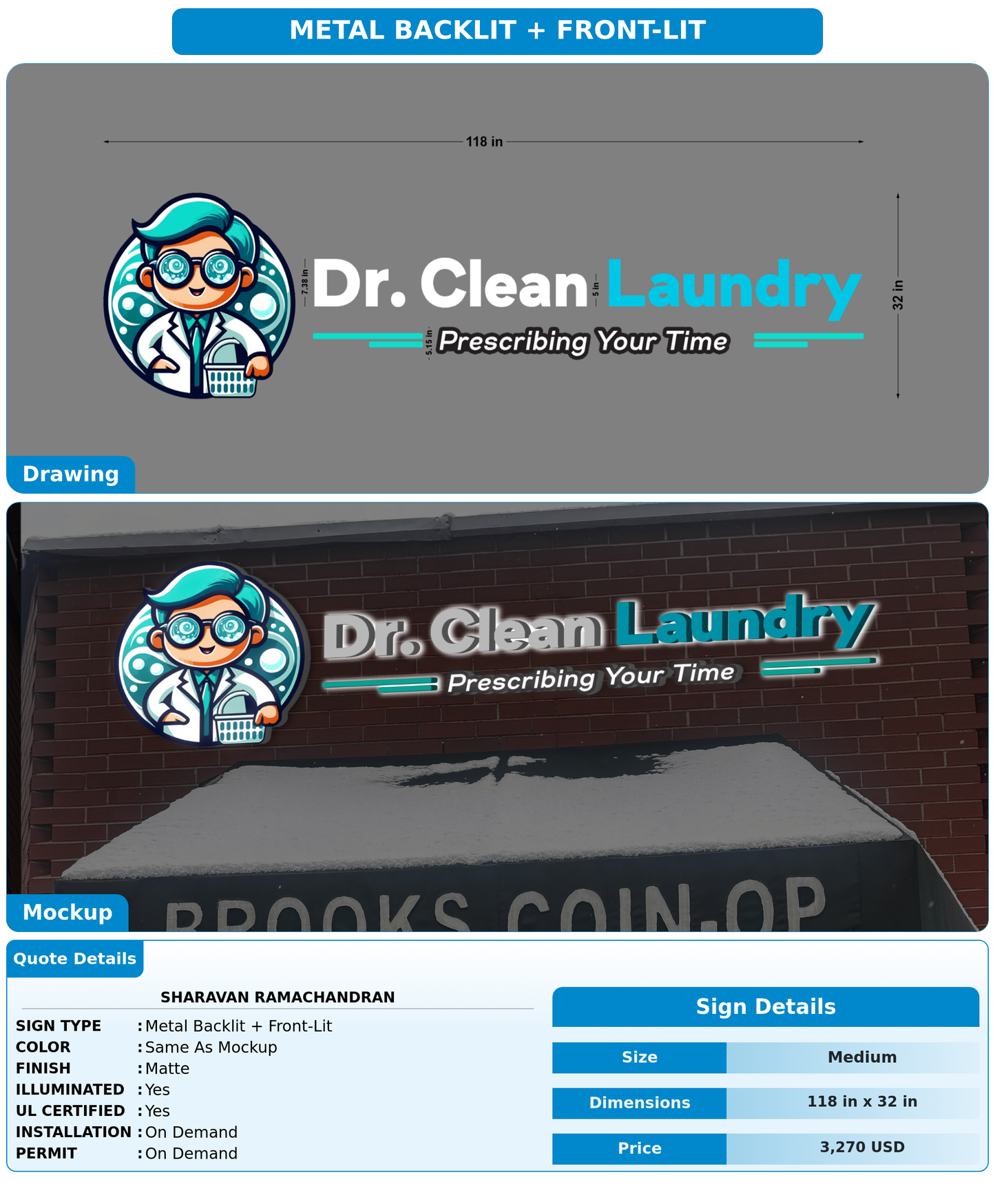 CUSTOM MOCKUP SIGN FOR Sharavan Ramachandran