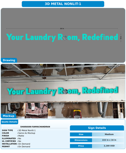 CUSTOM MOCKUP SIGN FOR Sharavan Ramachandran