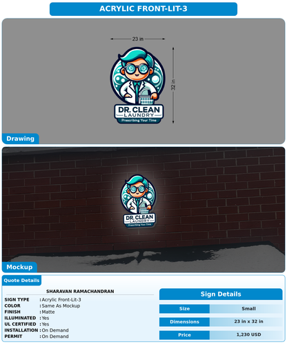 CUSTOM MOCKUP SIGN FOR Sharavan Ramachandran