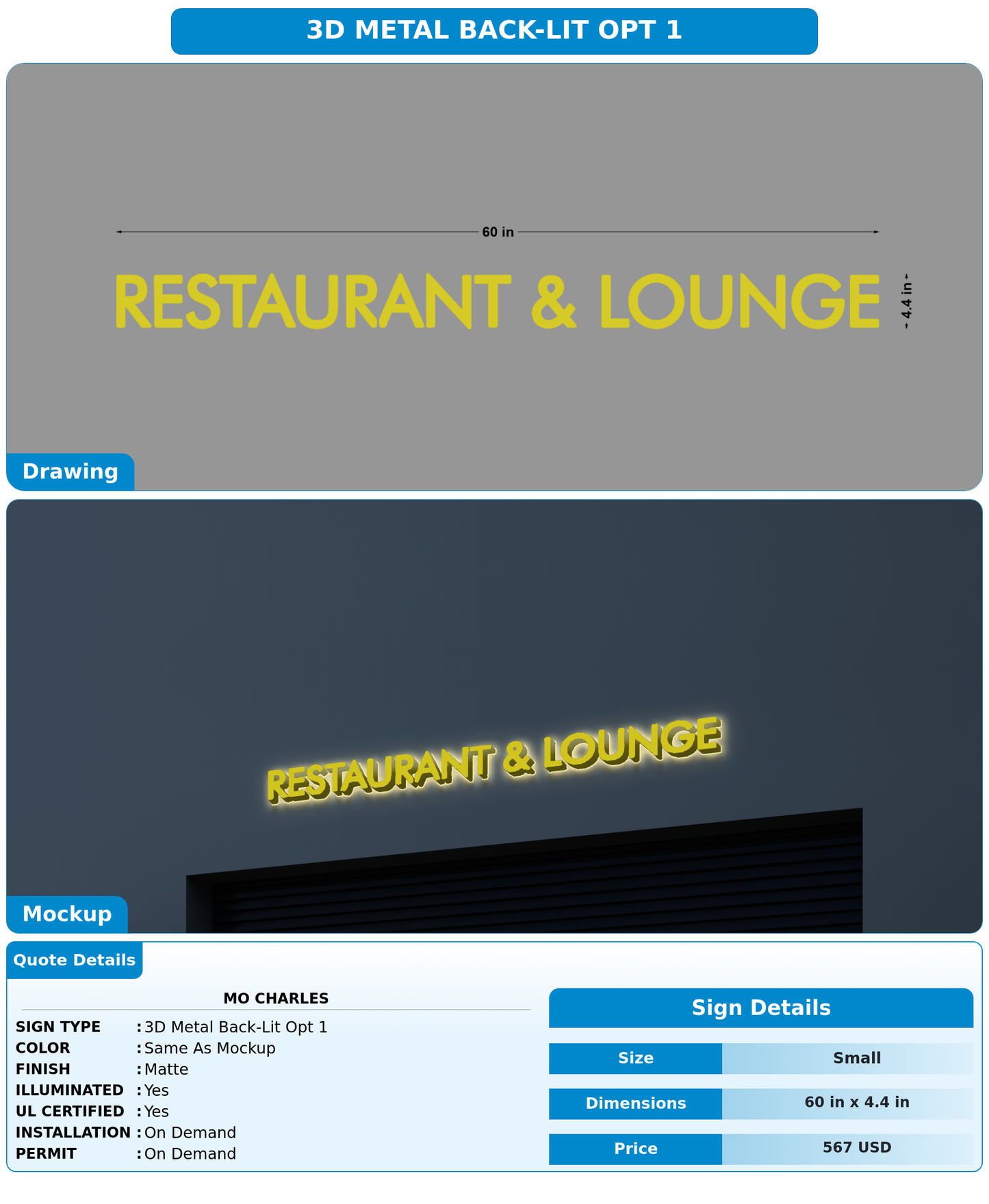 CUSTOM MOCKUP SIGN FOR Mo Charles