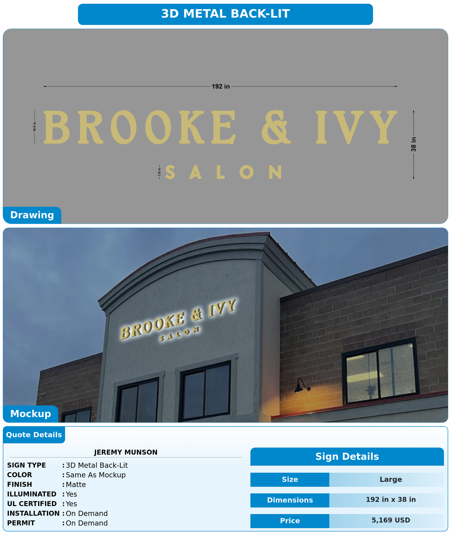 CUSTOM MOCKUP SIGN FOR Jeremy Munson