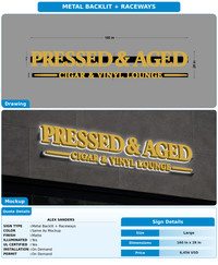 CUSTOM MOCKUP SIGN FOR Alex Sanders