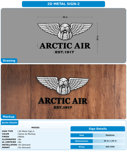 CUSTOM MOCKUP SIGN FOR Moises