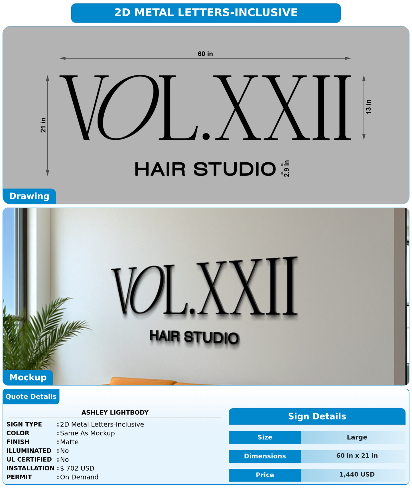 CUSTOM MOCKUP SIGN FOR Ashley Lightbody