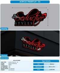 CUSTOM MOCKUP SIGN FOR Kellee Rider