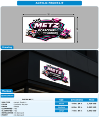 CUSTOM MOCKUP SIGN FOR Dusten metz