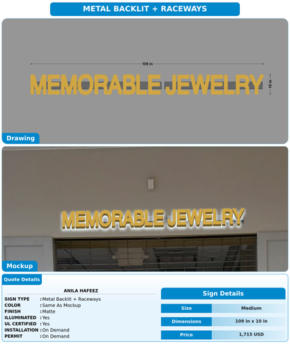 CUSTOM MOCKUP SIGN FOR Anila Hafeez