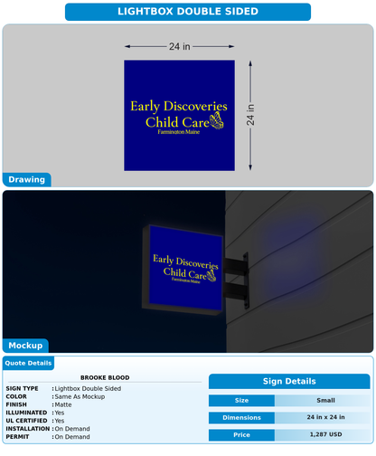 CUSTOM MOCKUP SIGN FOR Brooke Blood