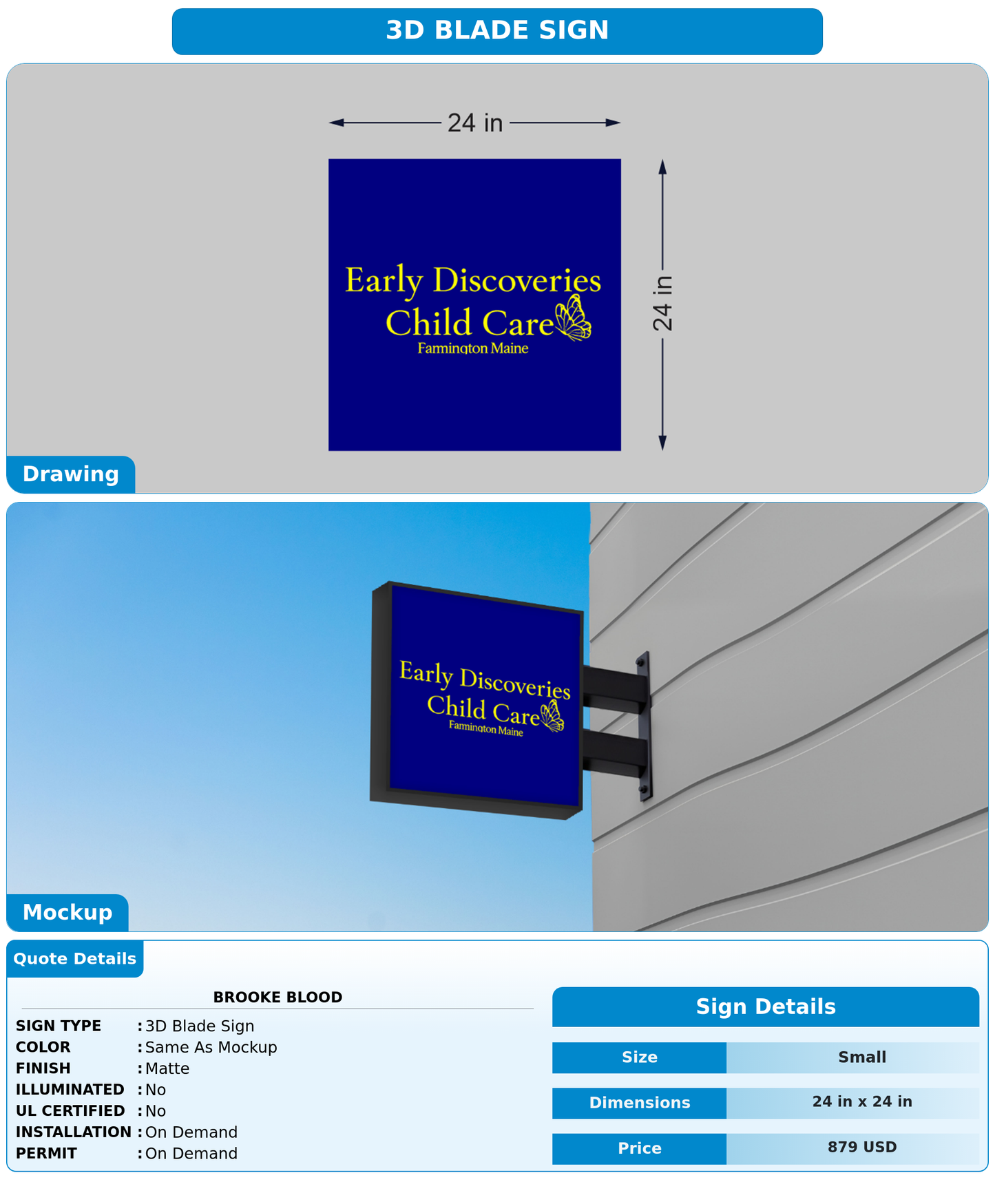 CUSTOM MOCKUP SIGN FOR Brooke Blood