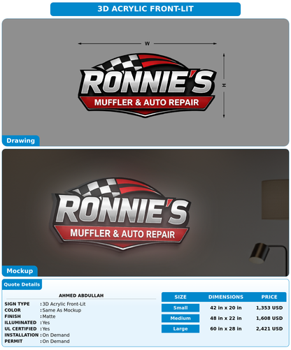 CUSTOM MOCKUP SIGN FOR Ahmed Abdullah