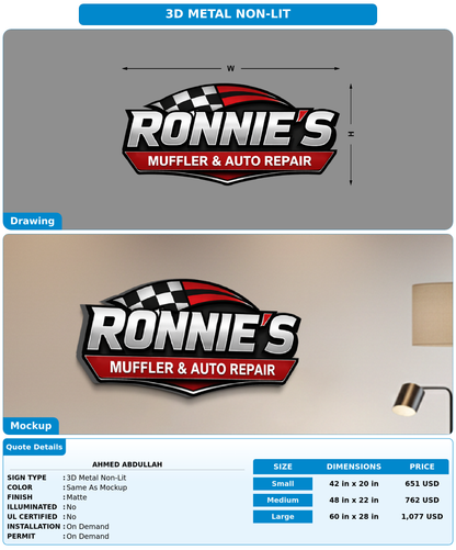 CUSTOM MOCKUP SIGN FOR Ahmed Abdullah