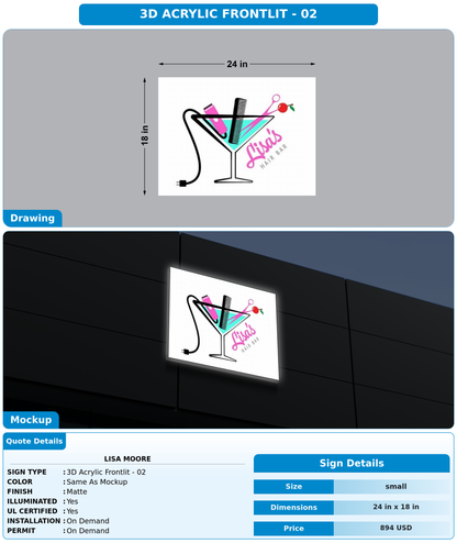 CUSTOM MOCKUP SIGN FOR Lisa Moore