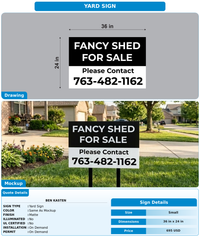 CUSTOM MOCKUP SIGN FOR Ben kasten